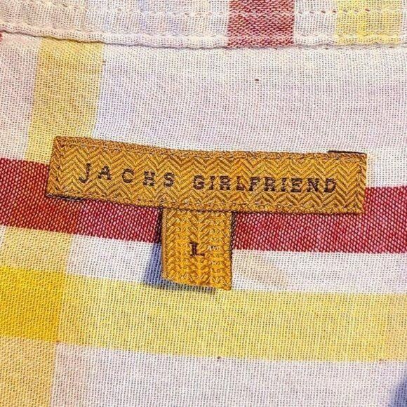 Anthro Jach’s Girlfriend Lg Double Layer Button Up - Picture 3 of 10